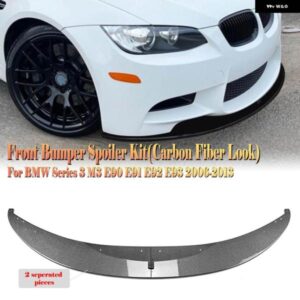 BMW フロント バンパー スポイラー リップ 3シリーズ E90 E91 E92 E93 M3 2006-2013 カーボンルック/グロスブラックアンダースプリッター