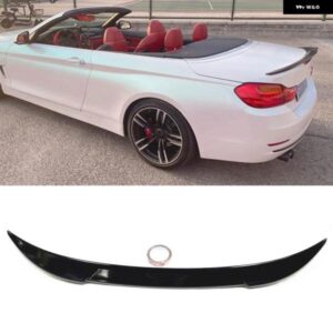 BMW M4 スタイル リア スポイラー ウイング 4シリーズ F33 F83 M4 430I 435I440I コンバーチブル 2014-2020 2ドアグロスブラック トランク