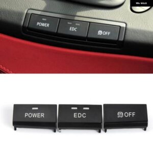 BMW 3シリーズ E90 E92 E93 M3 2008-2013 センター コンソール モードオフ EDC 電源スイッチ ボタン カバー キー スイッチキー ノブブラックキャップキット