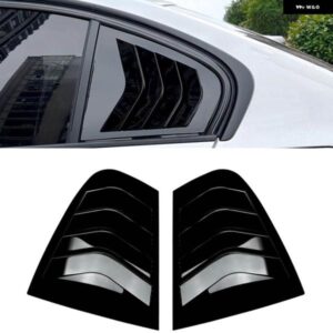 BMW リアサイドウィンドウルーバーシャッターカバー トリム 3シリーズ F30 F31 318I 320I 325I M スポーツ 2013-19 グロスブラック/カーボンルック