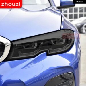 BMW F30 F31 G20 F10 F11 G30 F40 F32 F22 F36 F07 F34 G32 G11 G15 ヘッドライト ティントスモークブラックフィルム TPU ステッカー