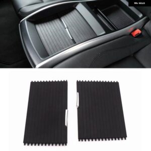 BMW X5 X6 E70 E71 E72 2007-2014 リア水カップ ホルダー ローラー ブラインド カバー 収納 ボックス ドリンク パネル シェード ジッパースライドマット