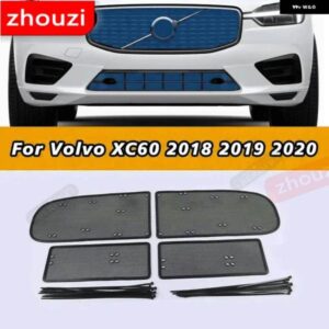ボルボ ステンレス フロント グリル インサートネット防虫メッシュカバー トリム XC60 2018 2019 2020 スポーツ用