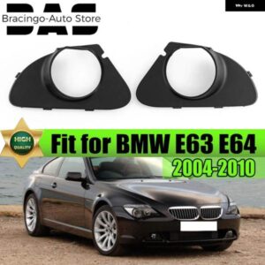 BMW フロント バンパー 車 フォグライト カバー フレーム カー スタイリング サラウンドブラック 6シリーズ E63 E64 2004-2010 2ドア