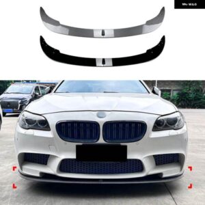 BMW F10 F11 M5 2012-16 セダン 4ドアフロント バンパー スポイラー リップカーボンルック/グロスブラックアンダースプリッター