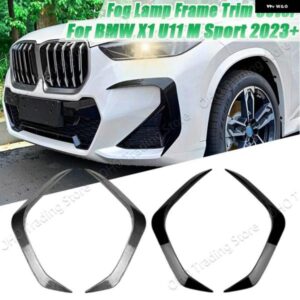 BMW フロント バンパー スポイラー スプリッターサイド エアベント 吸気 フォグランプ フレーム トリム カバー SUV 用 X1 U11 M スポーツ 2023 +