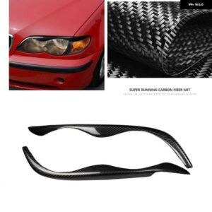 BMW E46 323I 328I 330I 325I 1999-2004 ヘッドライト アイブロウ ヘッドランプ カーボンランプ眉フロント ヘッドライト カバー トリム