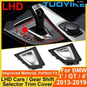 BMW LHD ギア シフト セレクター トリム カバー トランス ミッション シフター ベゼル 3 GT 4シリーズ F30 F31 F34 F35 F32 F33 F36 2013-2019