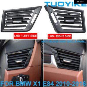 BMW LHD 車フレッシュ エアコン ベント グリル アウトレット パネル カバー 交換左右中央 AC トリム X1 E84 10-16 マットブラック