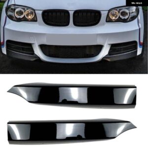 BMW フロント バンパー サイドスプリッターカバー 1シリーズ E82 E88 M-TECH 2008-2013 車アンダー フォグランプ 吸気ベント トリム スポイラー リップ