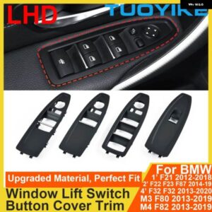 BMW LHD マスターウィンドウリフトスイッチ ボタン パネル トリム レギュレータカバー 1 2 4シリーズ F21 F22 F23 F32 F33 M3 M4 F80 F82 2012-19