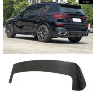 BMW リア トランク スポイラー ルーフ ウイング X5 G05 2019-2023 カーボンルック/グロスブラックテールゲート蓋ウィンドウアッパースプリッター フラップ