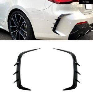 BMW リア バンパー サイドスプリッター トリム 4シリーズ G22 G23 425I 430I M440I M スポーツ 2020-2021 ブーツ エアベント スポイラー カナード カバー