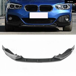 BMW 1シリーズ F20 F21 2015-2020 M スポーツ 120I フェイスリフト ハッチバック カーボンルック/グロスブラックフロント バンパー スポイラー