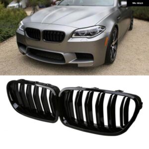 BMW 5シリーズ F10 F11 F18 セダン 2010-2017 535I 550I 530I 528I フロントキドニー グリル ブラックアッパー バンパー フードメッシュ グリル グリッド