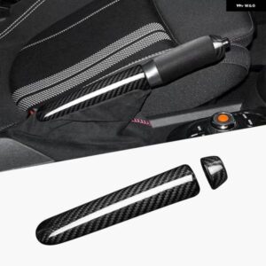 BMW ミニクーパー F55 F56 F57 2014-2022 カーボン インテリア ギア シフター シフト レバーカバー トリム