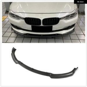 BMW 3シリーズ F30 F31 F35 320LI ベース 2013-2018 フロント バンパー スポイラー リップアンダースプリッターカーボンルック/グロスブラックブレード