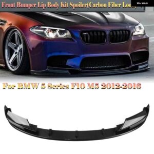 BMW 5シリーズ F10 M5 専用 2012-2016 フロント バンパー スポイラー リップブレード + フォグライト インテーク フレーム 下側スプリッターコーナーカバー