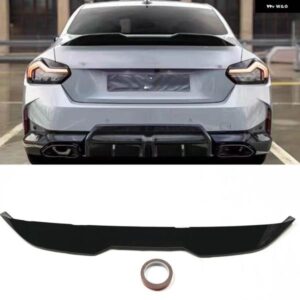 BMW G42 M235I M240I クーペ 2020-2024 2ドアリア トランク リッド スポイラー リップウィンググロスブラック DECKLID スプリッター フラップ テールゲート