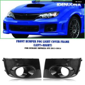 スバル インプレッサ WRX STI 2011-2014 ブラック フォグライト カバー トリム フロント バンパー サイドエアインテークベント