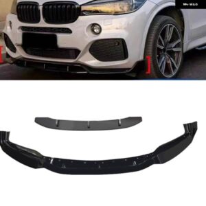 BMW フロント バンパー スポイラー リップ X6 F16 M スポーツ 2015-2019 グロスブラックアンダースプリッターボディ プロテクター キット ブレード