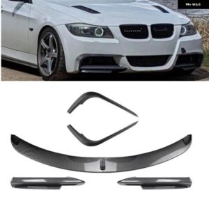 BMW 3シリーズ E90 E91 M-TECH スポーツ PRE-LCI 320I 330I 05-08 フロント バンパー リップ + サイド スポイラー コーナーカバー + エアベント スプリッタ