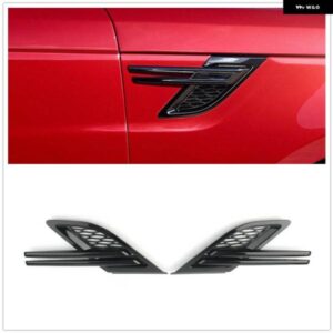 ランドローバー LR062119 LR062115 レンジローバースポーツ 2014-2017 グロスブラックフロントサイドフェンダー エアベント アウトレット メッシュカバー ト