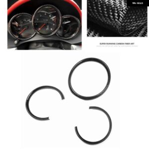 ポルシェ カーボンメーター ダッシュボード リングカバー トリム ボクスターケイマン 2014-2021