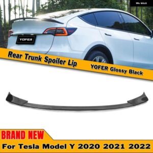 テスラ スタイル リア スポイラー ウイング モデルY 2020 2021 2022 全モデルグロスブラック DECKLID トランク 蓋スプリッ