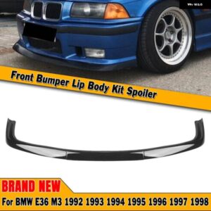 BMW フロント バンパー スポイラー リップ E36 M3 専用 1992-98 グロスブラック/カーボンルック車アンダースプリッター