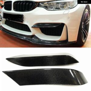 BMW フロント バンパー サイド スポイラー スプリッターリップ F80 M3 F82 F83 M4 2015-2020 カーボン フォグライト ランプカバー エアベント フレーム