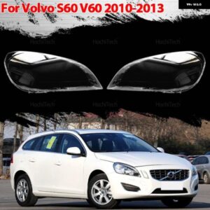 ボルボ S60 V60 2010-13 左右クリア ハウジング フロント ヘッドライト レンズ シェルカバー ランプカバー ランプ シェード