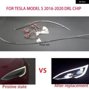 テスラ モデル S 2016-2020 ヘッドライト DRL ライトストリップエンジェルアイチップ バラスト モジュール メンテナンス アクセサリ