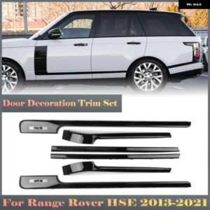 ランドローバー レンジローバー HSE L405 LWB 2013-2021 車 外装ドアサイドボディモールドモールドストリップ装飾 トリム 黒