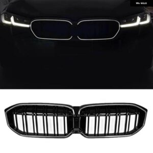 BMW 3シリーズ G20 320I 330I 2023-2024 フロントキドニー グリル レーシング グリル アッパー バンパー ラジエーター フードメッシュ グリッド LED