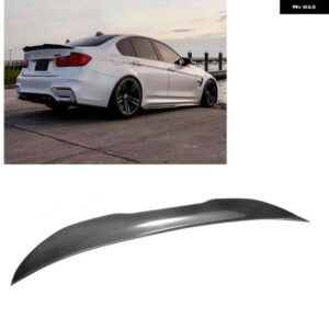 BMW PSM スタイル カーボンリア トランク スポイラー ウイン グリップ 3シリーズ F30 318I 320I 325I 330I 340I 4ドア 2012-2018 F80 M3 セダン