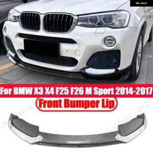 BMW フロント バンパー リップ スポイラー サイドスプリッターガード X3 F25 X4 F26 M スポーツ M40I XDRIVE 20I 28I 30I 35I 20D 30D 35D 2014-2017