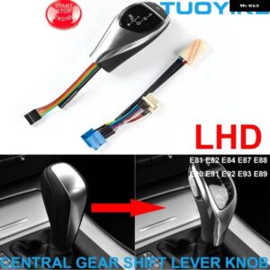 BMW LHD LED 自動 ギア シフト レバーノブ トリム M スポーツ スタイル 1 3シリーズ E81 E82 E84 E87 E88 E90 E91 E92 E93 Z4 E89