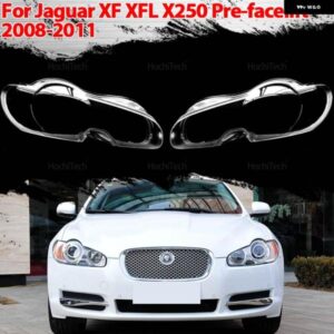 ジャガー XF XFL X250 フェイスリフト前 2008-2011 クリア ハウジング フロント ヘッドライト レンズ シェルカバー ランプカ