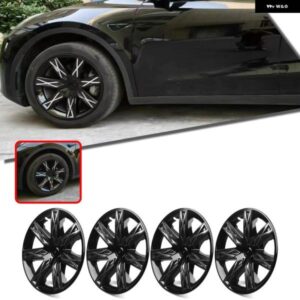 テスラ 4ピース 19インチ インチ車 外装 ホイールカバー ホイールキャップリムハブキャップカバー モデルY 2020-2024