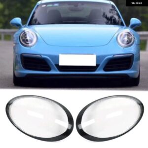 ポルシェ 991 911 タルガ/カレラ 2013-16-2018 フロント ヘッドライト レンズ カバー シェルクリア ヘッドランプ ヘッドランプ
