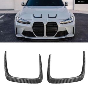BMW G80 M3 G82 G83 M4 2021-2025 フロントフードスクープベント フレーム トリム カーボン エンジン ボンネット アウトレット 吸気スプリッター