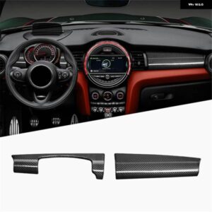 BMW ミニクーパー S F55 F56 F57 2014-2022 カーボン インテリア ダッシュボード パネル カバー トリム センター コンソール 装飾 ステッカー