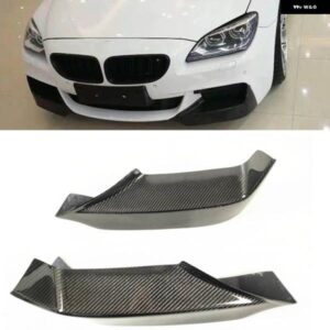 BMW 6シリーズ F06 F12 F13 640I 650I M スポーツ M テック 2012-2019 フロント バンパー サイド エアベント カバー カーボンスプリッター スポイラー