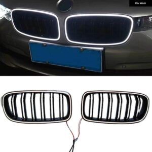 BMW 3シリーズ F30 F31 F35 320I 325I 328I 330I 335I 2012-2019 フロントキドニー グリル LED ライトアッパー バンパー フードメッシュ