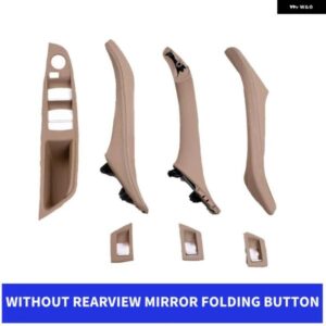 BMW LHD RHD 車内ドアプルハンドル革セットバックミラー 折りたたみ ボタン 5シリーズ F10 F11 F18 520 525 528 530
