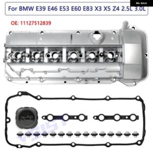BMW バルブ カバー M54 325I 330I 525I E60 E46 E39 E53 E83 E85 Z4 X5 X3 2002-2006 アルミロッカーカバー OE 11127512839
