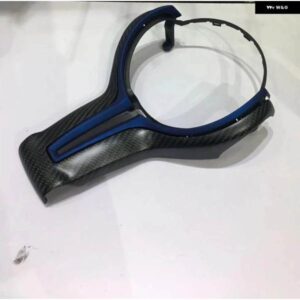 BMW カーボン ステアリングホイール トリム M2 F87 M3 F80 M4 F82 F12 X6M マットブルー