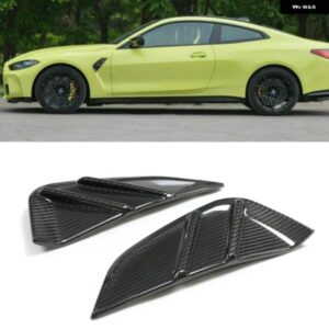 BMW サイドフェンダー エアベント トリム 4シリーズ G82 G83 M4 2021-2022 カーボンダクト アウトレット フロースプリッター カナード