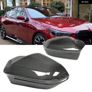 BMW 5 7シリーズ G60 G61 G68 I5 G60 G61 G90 M5 I7 G70 2023 + カーボンリアビューミラー カバー 外装 バックミラー シェルキャップ